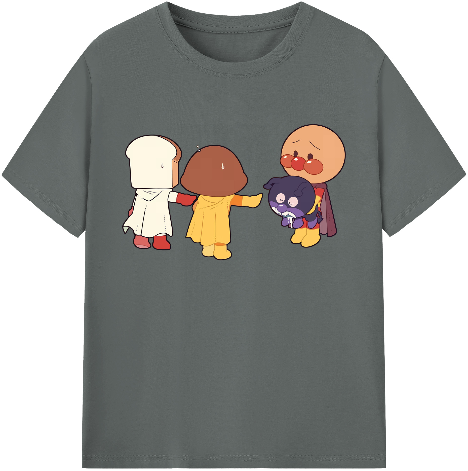 （画像用） アンパンマン Anpanman 綿100％ メンズ半袖Tシャツ｜肌触りやわらか＆通気性